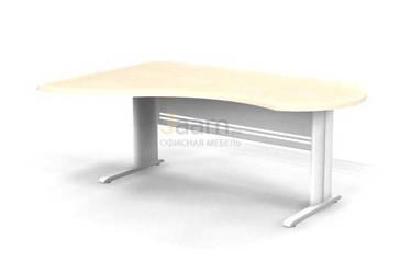 Мебель для персонала Стол асимметричный левый на L-образном каркасе B111/1