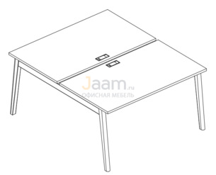 Мебель для персонала Рабочая станция (2х160) АЛ 9178