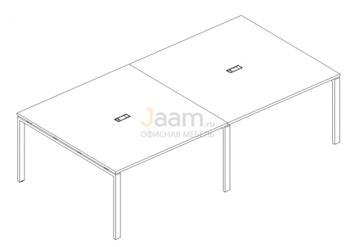 Стол для переговоров Стол для переговоров на металлокаркасе UNO Б1 133-2 БП