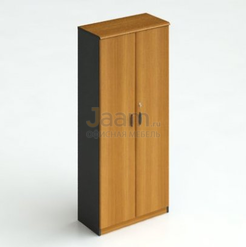 Кабинет руководителя Офисный шкаф для одежды с перегородкой и полками закрытый 228/3 ДСП Тик