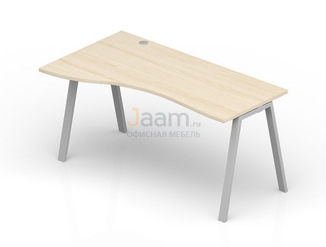 Мебель для персонала Асимметричный стол Волна левый ARG169GV