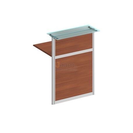 Стойка ресепшн Стойка со стеклом прямая 800 (без опор) ФС 0705