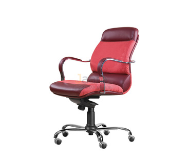 Кресло для руководителя Комфорт/Д комб. Кожа стандартная/база хром