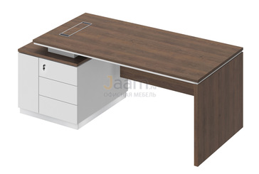 Кабинет руководителя Стол на опорной тумбе левый СИ 111л