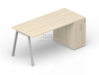 Мебель для персонала Стол с приставным шкафом Tower ARTPS148T072