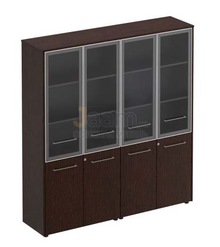 Кабинет руководителя Офисный шкаф для документов стекл.двери