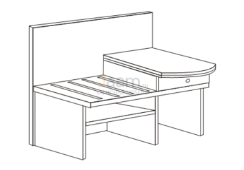 Мебель для гостиниц Стол багажный правый R5116