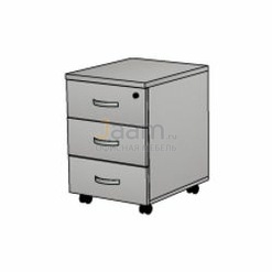 Мебель для персонала Офисная тумба мобильная с 3 ящ. с замком ТФ210