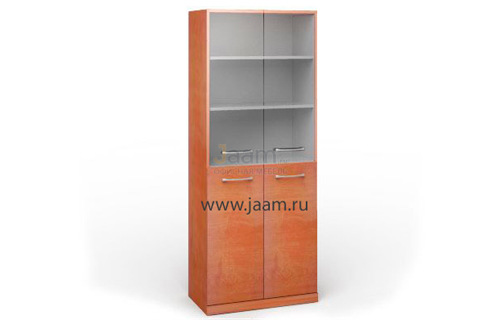 Кабинет руководителя Стеллаж высокий со стеклом B5С80