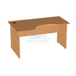 Мебель для персонала Стол рабочий эргономичный левый Э-22.2 л